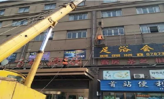 贵港安装较高的门店招牌有什么好的方法？